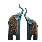 Elephantine Expression Sculpture (2pcs)
