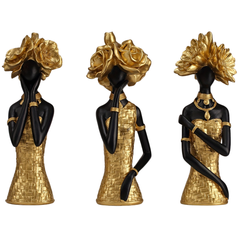 Golden Muse Expression Sculpture