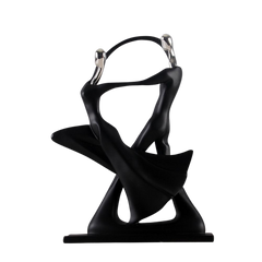 Elevated Dancing Couple Sculpture