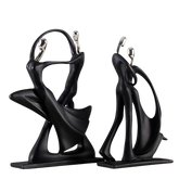 Elevated Dancing Couple Sculpture