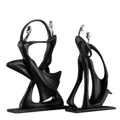 Elevated Dancing Couple Sculpture