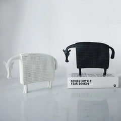 The Textured Block Animal Sculpture