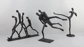 Abstract Cast Iron Figurines