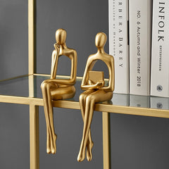 Golden Abstract Figurine