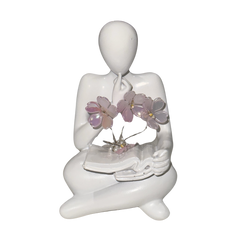 Illuminated Rose Reader Sculpture