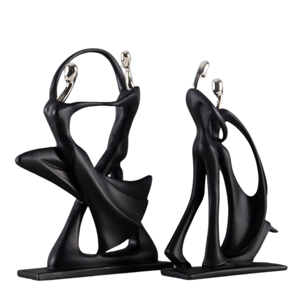 Elevated Dancing Couple Sculpture