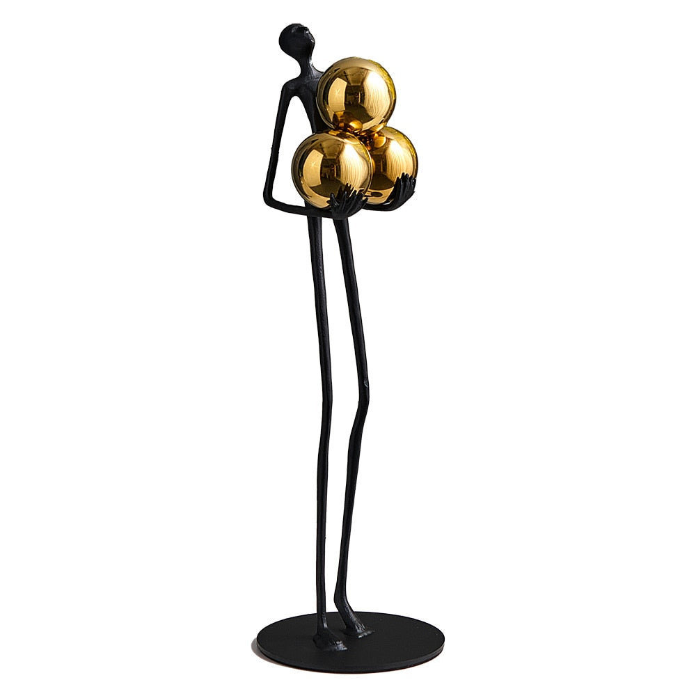 Gilded Orb Sculpture