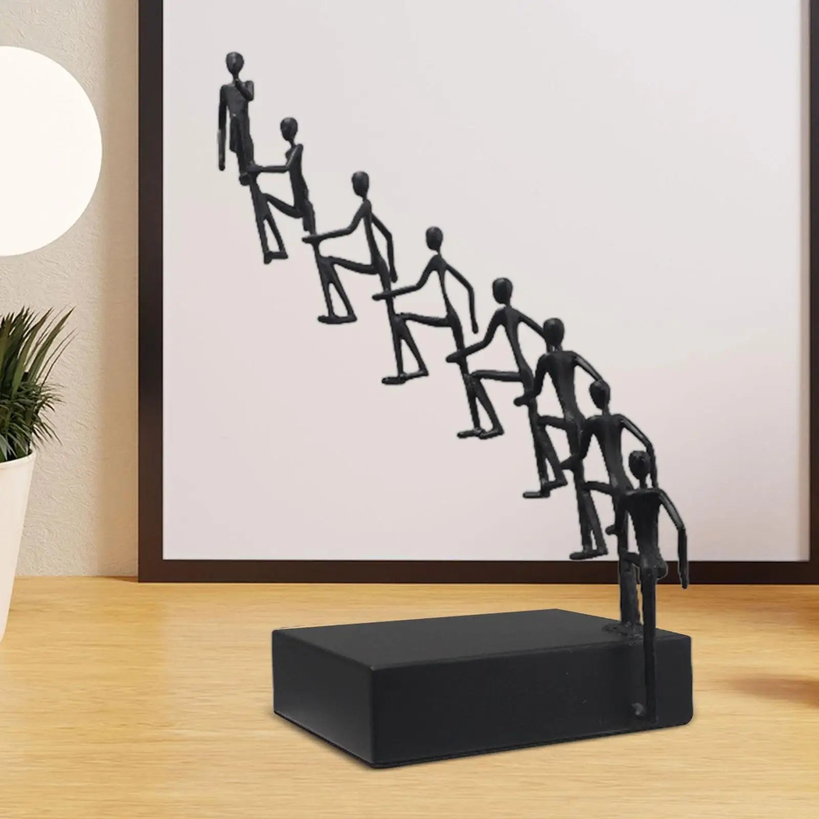 Climbing Figures Abstract Metal Sculpture