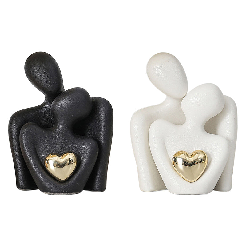 Golden Heart Bond Expression Sculpture